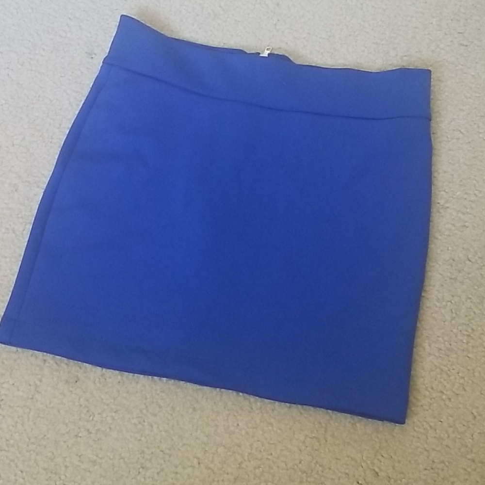 Cobalt blue mini skirt